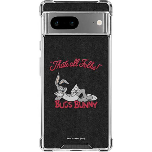 Looney Tunes Bugs Bunny Thats All Folks Google Pixel 8a Clear Case